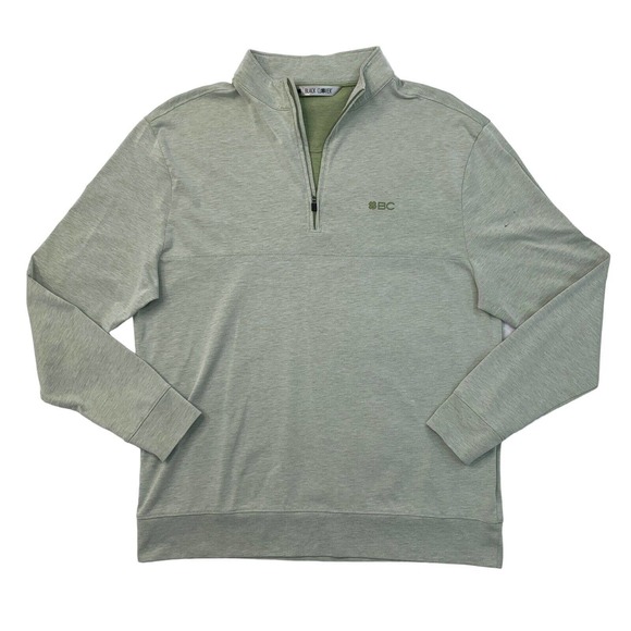 Black Clover Other - Black Clover Sweater Mens L Large Eucalyptus Green Cotton Blend Live Lucky Golf